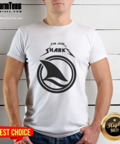 Official San Jose Sharks game day t-shirt featuring the team's logo, perfect for fans to wear during matches.