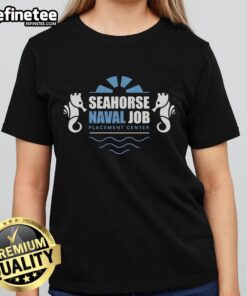 Official Seahorse Naval Job Crest Ladies Tee featuring a stylish design and vibrant colors for naval enthusiasts.