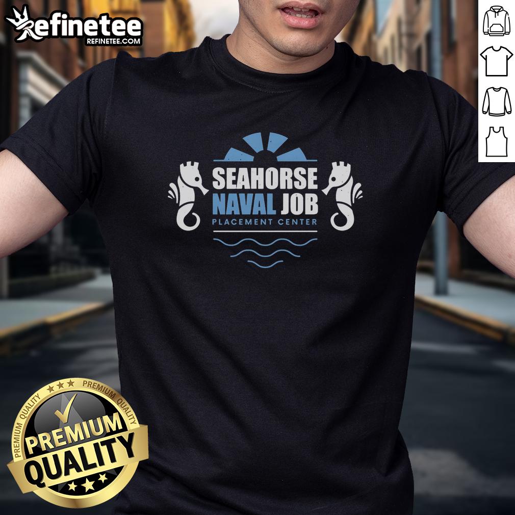 official-seahorse-naval-job-crest-t-shirt Official Seahorse Naval Job Crest T-Shirt featuring a vibrant design and emblem representing naval service pride.