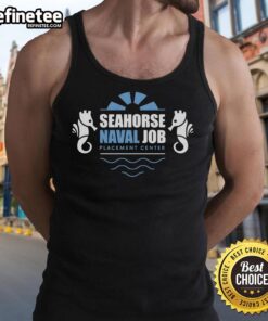 Official Seahorse Naval Job Crest Tank Top featuring a bold design and vibrant colors, perfect for navy enthusiasts.