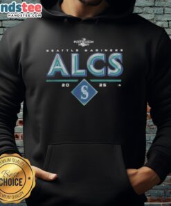 Alt Text: Official Seattle Mariners 2025 ALCS Division Series Winner Postseason Hoodie showcasing team logo and championship design.