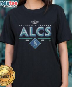 Official Seattle Mariners 2025 ALCS Division Series Winner Postseason Ladies Tee showcasing team pride and playoff spirit.