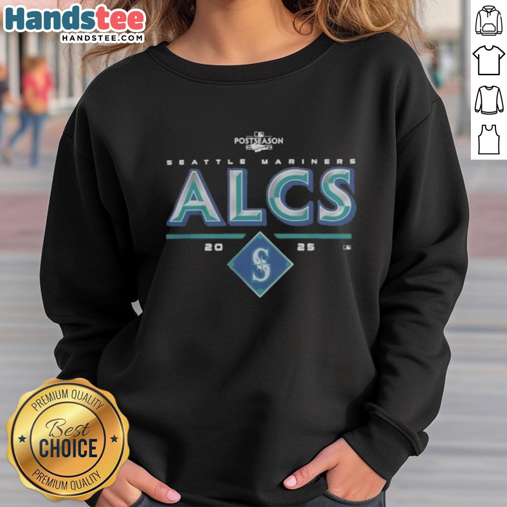 official-seattle-mariners-2025-alcs-division-series-winner-postseason-sweatshirt Official Seattle Mariners 2025 ALCS Division Series Winner Postseason Sweatshirt in navy blue, showcasing team pride.