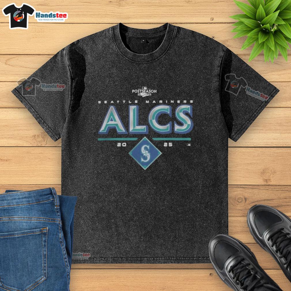 official-seattle-mariners-2025-alcs-division-series-winner-postseason-washed-t-shirt Official Seattle Mariners 2025 ALCS Division Series Winner Postseason Washed T-Shirt featuring team logo and championship details.
