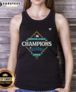 Alt Text: Official Seattle Mariners 2025 ALCS Champions tank top showcasing team pride and vibrant design for fans.