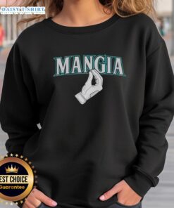 Official Seattle Mariners Seattle Mangia Hand Sweatshirt featuring team colors and logo, perfect for fans.