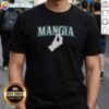 Alt Text: Official Seattle Mariners Seattle Mangia Hand T-Shirt featuring vibrant team colors and logo for fans and supporters.