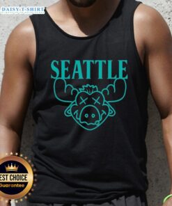 Official Seattle Moose MLB Seattle Mariners tank top featuring vibrant team colors and logo, perfect for game day.