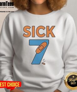 Alt Text: Official Sick Seven Meme Six Seven Sweatshirt in black, featuring a bold graphic design and comfortable fit.
