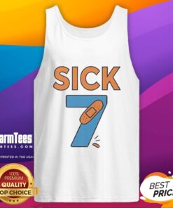 Official Sick Seven meme tank top featuring vibrant graphics and trendy design for casual wear.