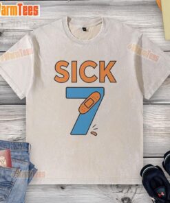 Official Sick Seven Meme Six Seven Washed T-Shirt featuring a unique graphic design, perfect for casual wear.