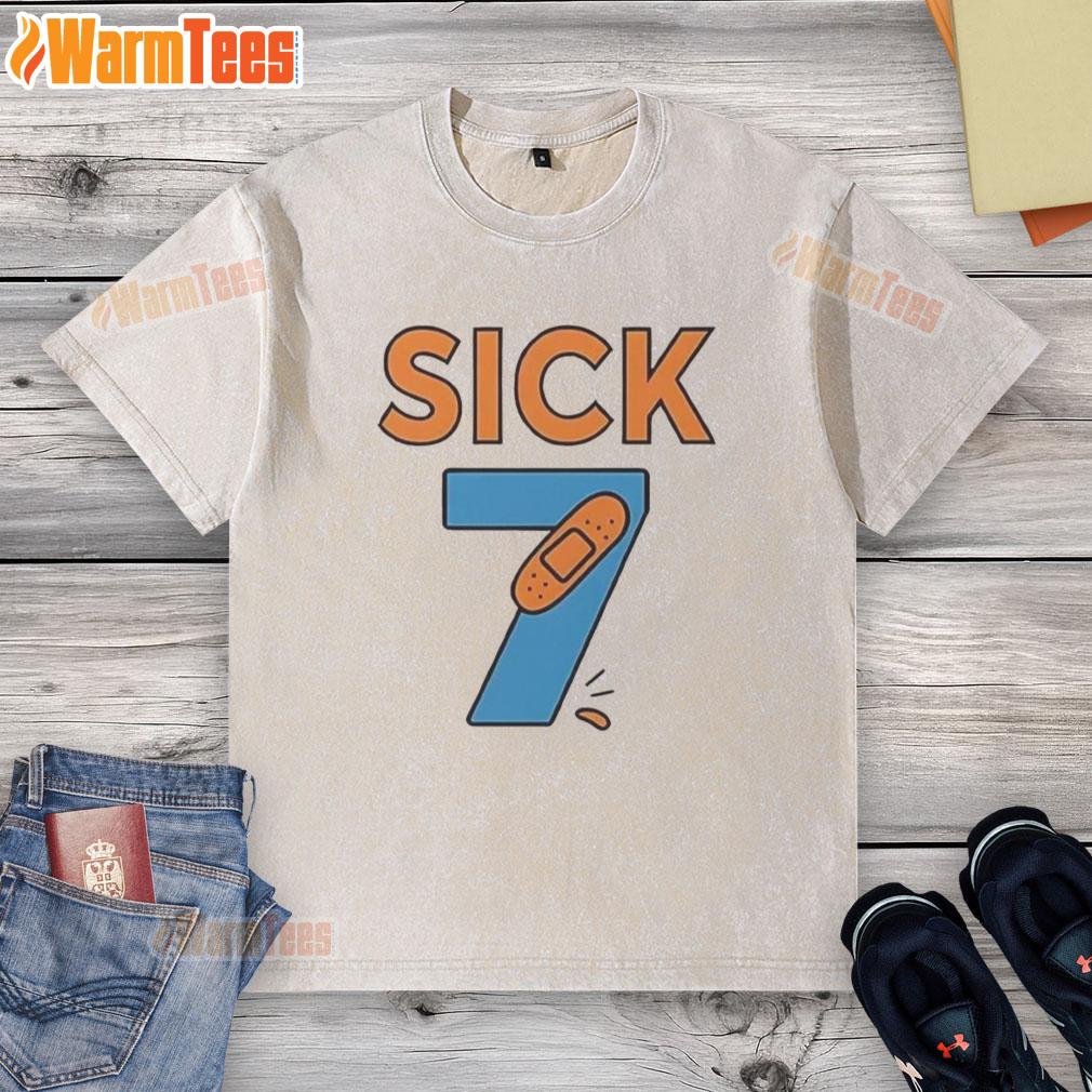 official-sick-seven-meme-six-seven-washed-t-shirt Official Sick Seven Meme Six Seven Washed T-Shirt featuring a unique graphic design, perfect for casual wear.