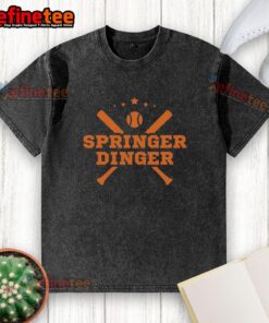 Alt Text: Official George Springer washed t-shirt featuring a stylish design for fans of the Houston Astros and MLB merchandise.
