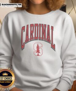 Official Stanford Cardinal Walk Tall Sweatshirt in cardinal red, featuring the university logo and comfortable fit for fans.