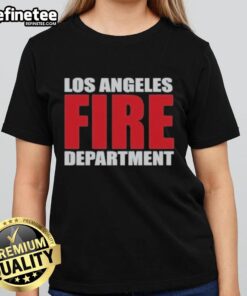 Official Station 118 Diaz Los Angeles Fire Department ladies tee featuring a stylish design and vibrant colors.