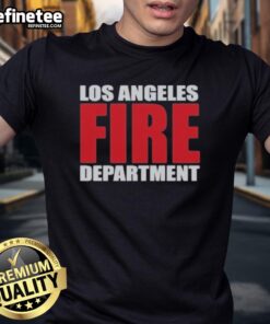 Official Station 118 Diaz Los Angeles Fire Department T-Shirt featuring the station logo and fire-themed design.