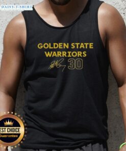 Official Stephen Curry Royal Golden State Warriors 30 Tank Top featuring vibrant team colors and player details.