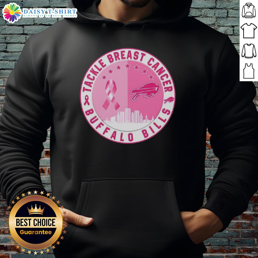 Official Tackle Breast Cancer Buffalo Bills Football Skyline Hoodie Official Tackle Breast Cancer Buffalo Bills hoodie featuring a skyline design, perfect for game day and supporting a cause.