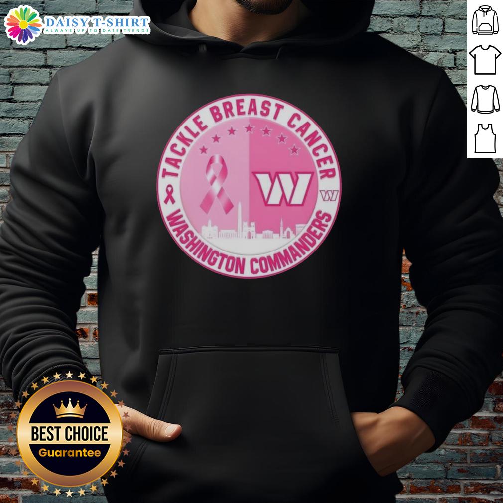 Official Tackle Breast Cancer Washington Commanders Football Skyline Hoodie Official Tackle Breast Cancer Washington Commanders hoodie featuring a skyline design, perfect for football fans.