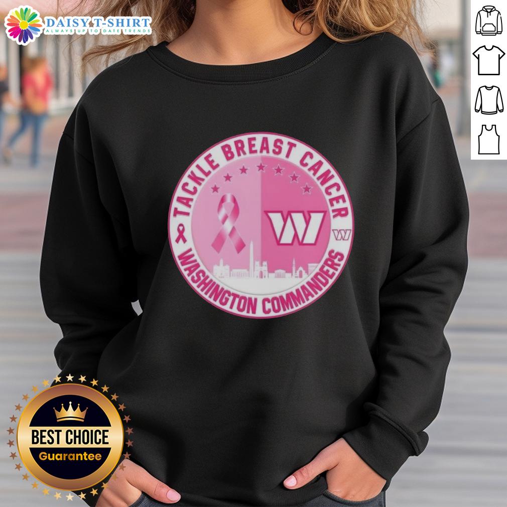 Official Tackle Breast Cancer Washington Commanders Football Skyline Sweatshirt Official Tackle Breast Cancer Washington Commanders football skyline sweatshirt for fans supporting breast cancer awareness.