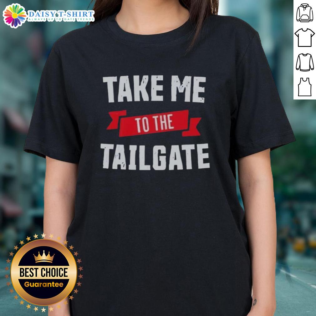 Official Take Me To The Tailgate Buffalo Bills Ladies Tee Official Take Me To The Tailgate Buffalo Bills Ladies Tee featuring team colors and logo, perfect for game day attire.