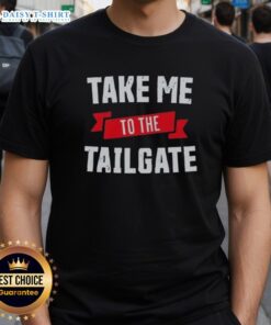 Official Take Me To The Tailgate Buffalo Bills T-Shirt featuring team colors and logo, perfect for game day attire.