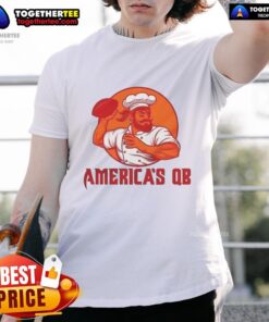 Alt Text: Official Tampa Bay Buccaneers America's Favorite QB T-Shirt showcasing team colors and logo, perfect for fans.