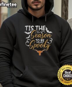 Alt Text: Official Texas Longhorns spooky season 2025 NCAA Halloween pumpkin hoodie featuring vibrant colors and logo.