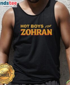 Official The Boys for Zohran tank top featuring vibrant graphic design and stylish fit for trendy casual wear.