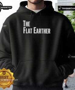 Official Flat Earther Hoodie showcasing a stylish design for flat earth enthusiasts, perfect for casual wear.