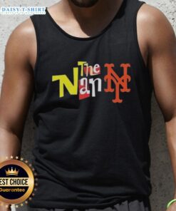 Official The Nanny New York Mets tank top featuring vibrant team colors and a stylish design, perfect for fans.