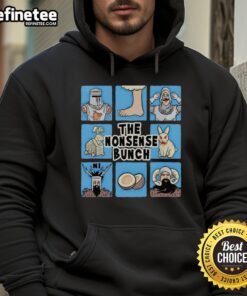 Official Nonsense Bunch hoodie featuring Monty Python and The Holy Grail meets The Brady Bunch design.