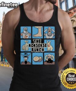 Official Monty Python and The Holy Grail X The Brady Bunch tank top featuring vibrant graphics and unique design.