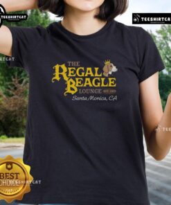 Official The Regal Beagle Lounge Est 1977 Ladies Tee featuring vintage style and comfortable fit for casual wear.