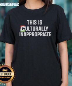 Official This Is Culturally Appropriate Ladies Tee in vibrant colors, featuring a stylish design for casual wear.