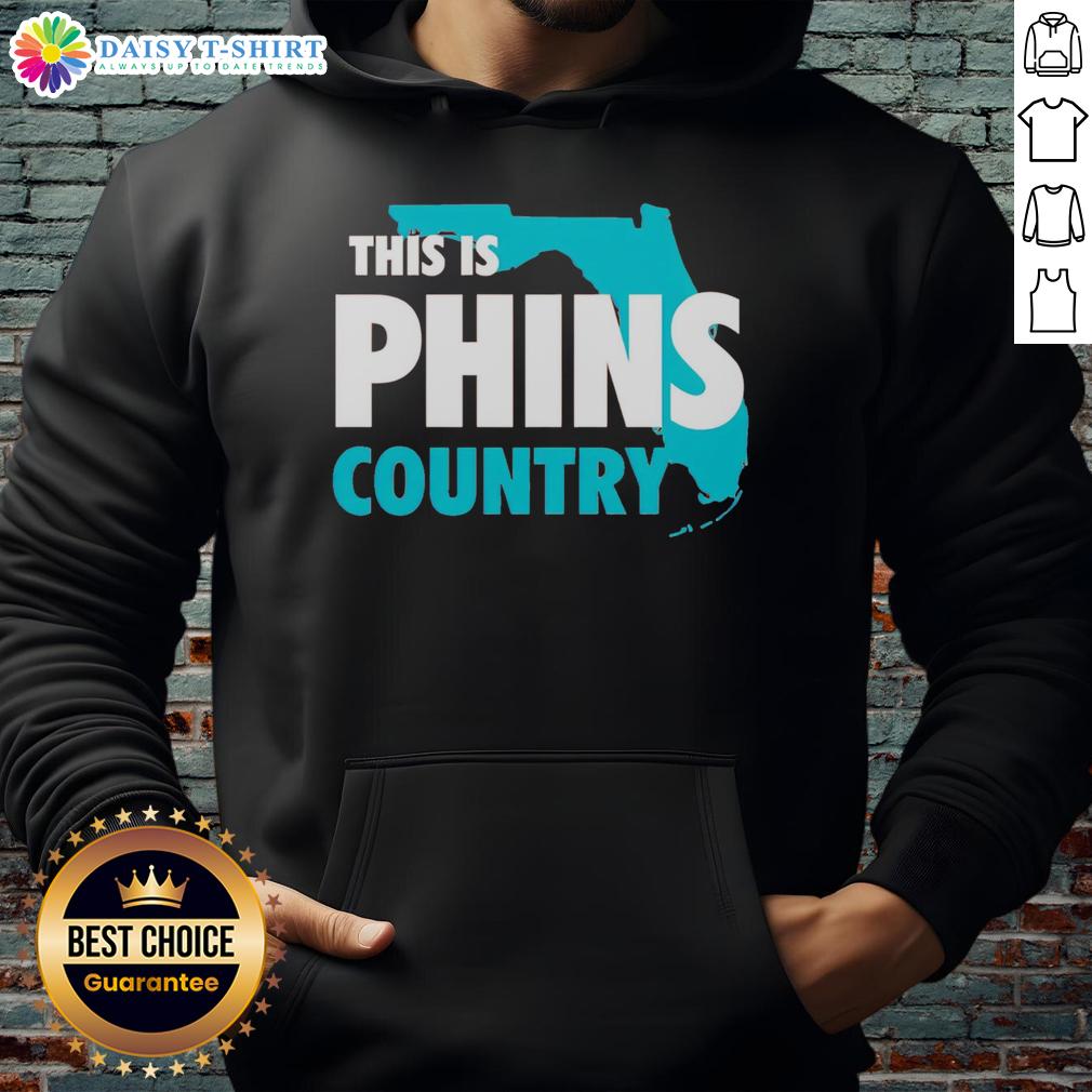 Official This Is Phins Country Hoodie Alt Text: Official This Is Phins Country Hoodie in vibrant colors, showcasing team spirit and comfort for fans of the Miami Dolphins.