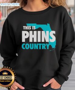 Official This Is Phins Country Sweatshirt featuring vibrant team colors and logo, perfect for fans.
