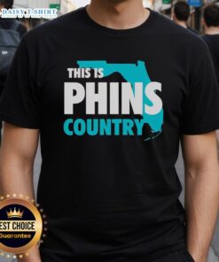 Official This Is Phins Country T-Shirt featuring vibrant team colors and logo, perfect for Miami Dolphins fans.