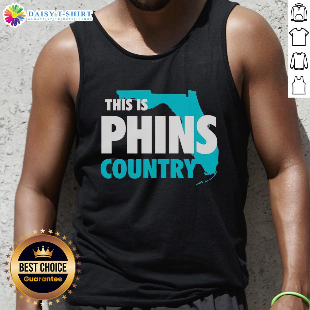 Official This Is Phins Country Tank Top Official 'This Is Phins Country' tank top featuring a vibrant design, perfect for Miami Dolphins fans and summer wear.