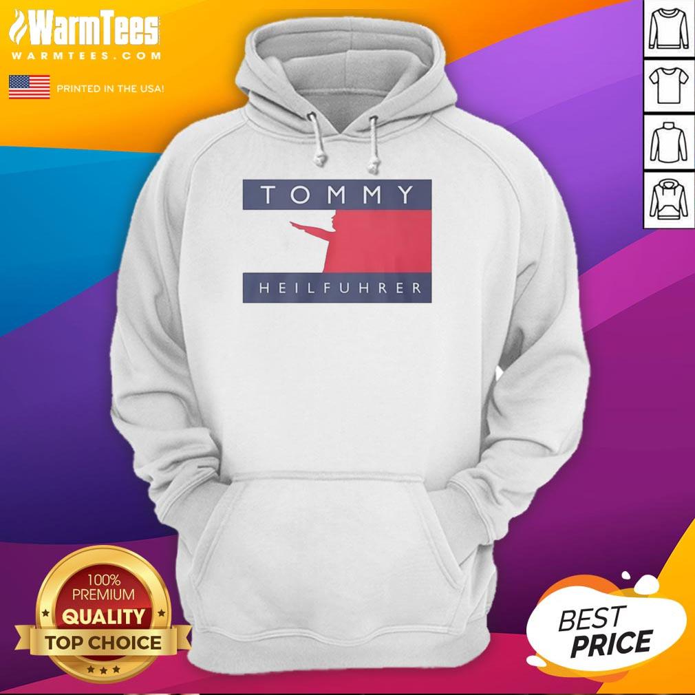 official-tommy-heilfuhrer-logo-parody-hoodie Official Tommy Heilfuhrer logo parody hoodie featuring a unique and humorous design on a stylish garment.