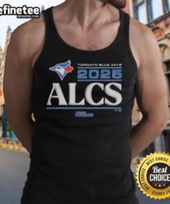 2025 Division Series Winner locker room tank top for Toronto Blue Jays, featuring team colors and logo design.