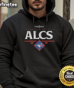 Official Toronto Blue Jays ALCS 2025 hoodie featuring team logo and design for American League Championship Series fans.