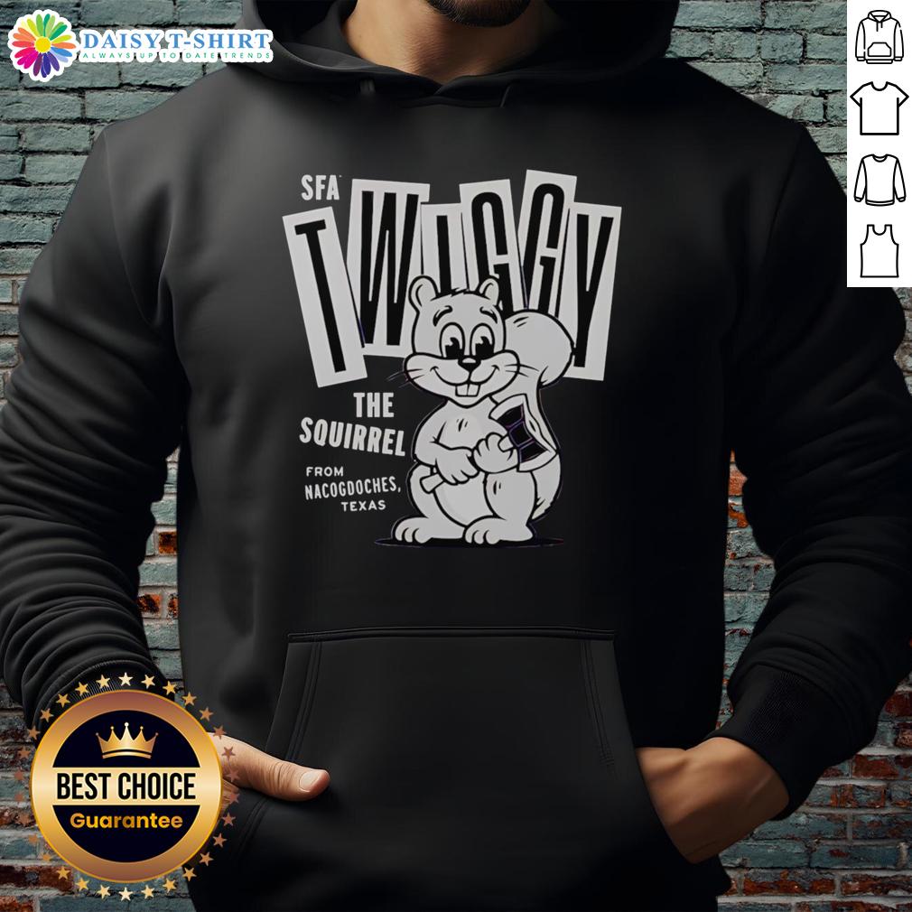 Official Twiggy The Campus Squirrel Hoodie Official Twiggy the Campus Squirrel Hoodie featuring a cute squirrel design, perfect for students and campus life.