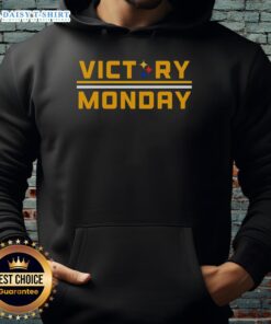 Alt Text: Official Victory Monday Pittsburgh Steelers Hoodie featuring team colors and logo, perfect for fans celebrating a win.