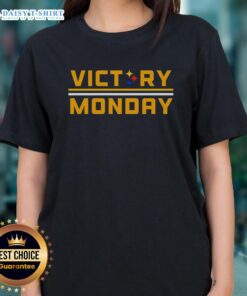 Official Victory Monday Pittsburgh Steelers Ladies Tee featuring team colors and logo, perfect for game day style.
