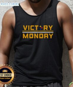 Official Victory Monday Pittsburgh Steelers tank top featuring team colors and logo, perfect for game day style.