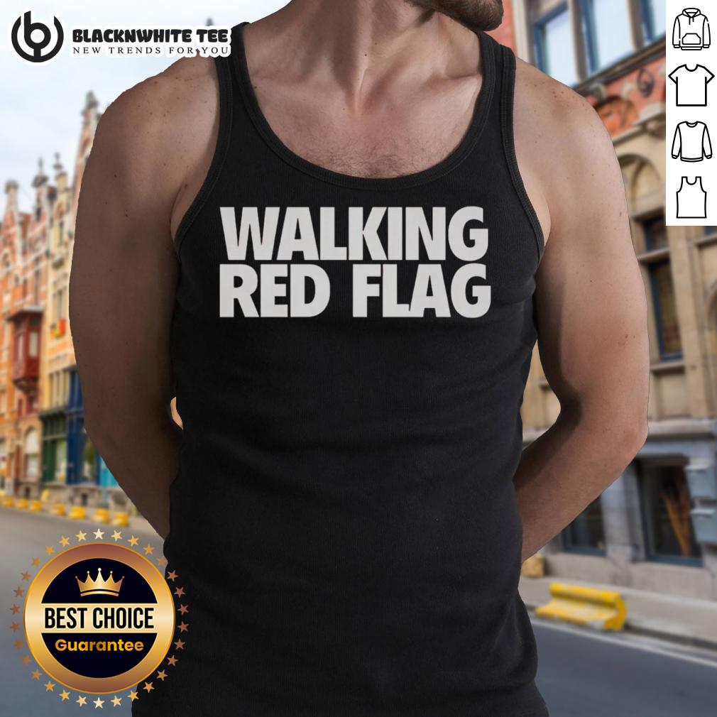 Official Walking Red Flag Tank Top Official Walking Red Flag Tank Top featuring a bold red flag graphic on a stylish, comfortable design for casual wear.