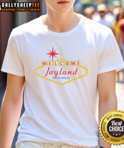Official Welcome Joyland Stephen King North Carolina T-Shirt featuring iconic design celebrating King's literary work.