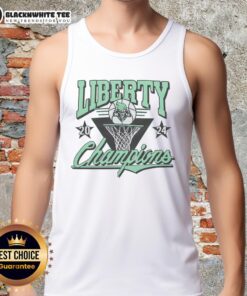2024 WNBA Champs New York Liberty tank top featuring vibrant team colors and logo, perfect for fans and summer wear.