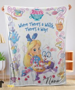 Original Alice's Wonderland Bakery Disney Junior Blanket Fleece Customized Blanket
